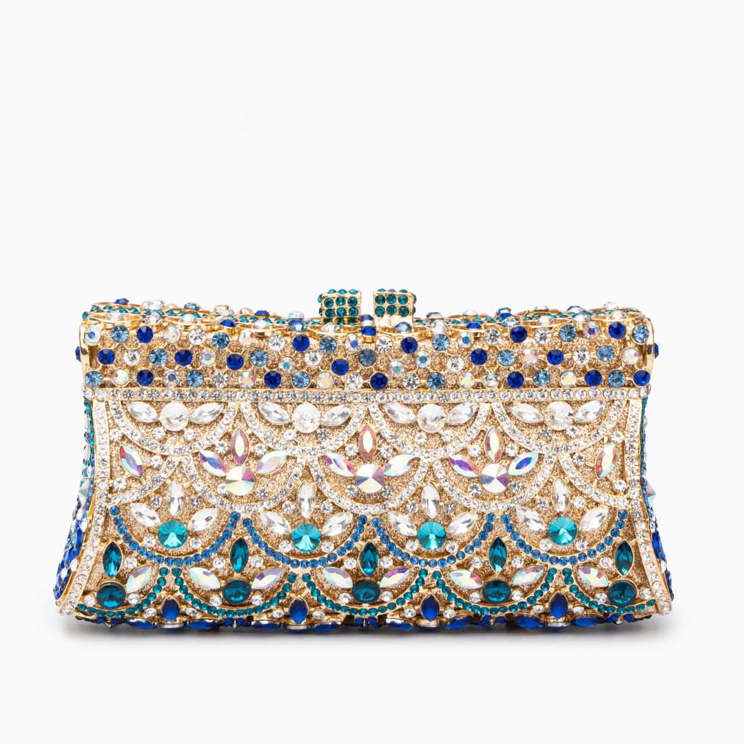 Aubrielle Diamond - Encrusted Clutch Bag - ShopLorca