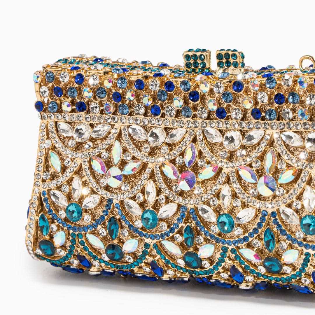 Aubrielle Diamond - Encrusted Clutch Bag - ShopLorca