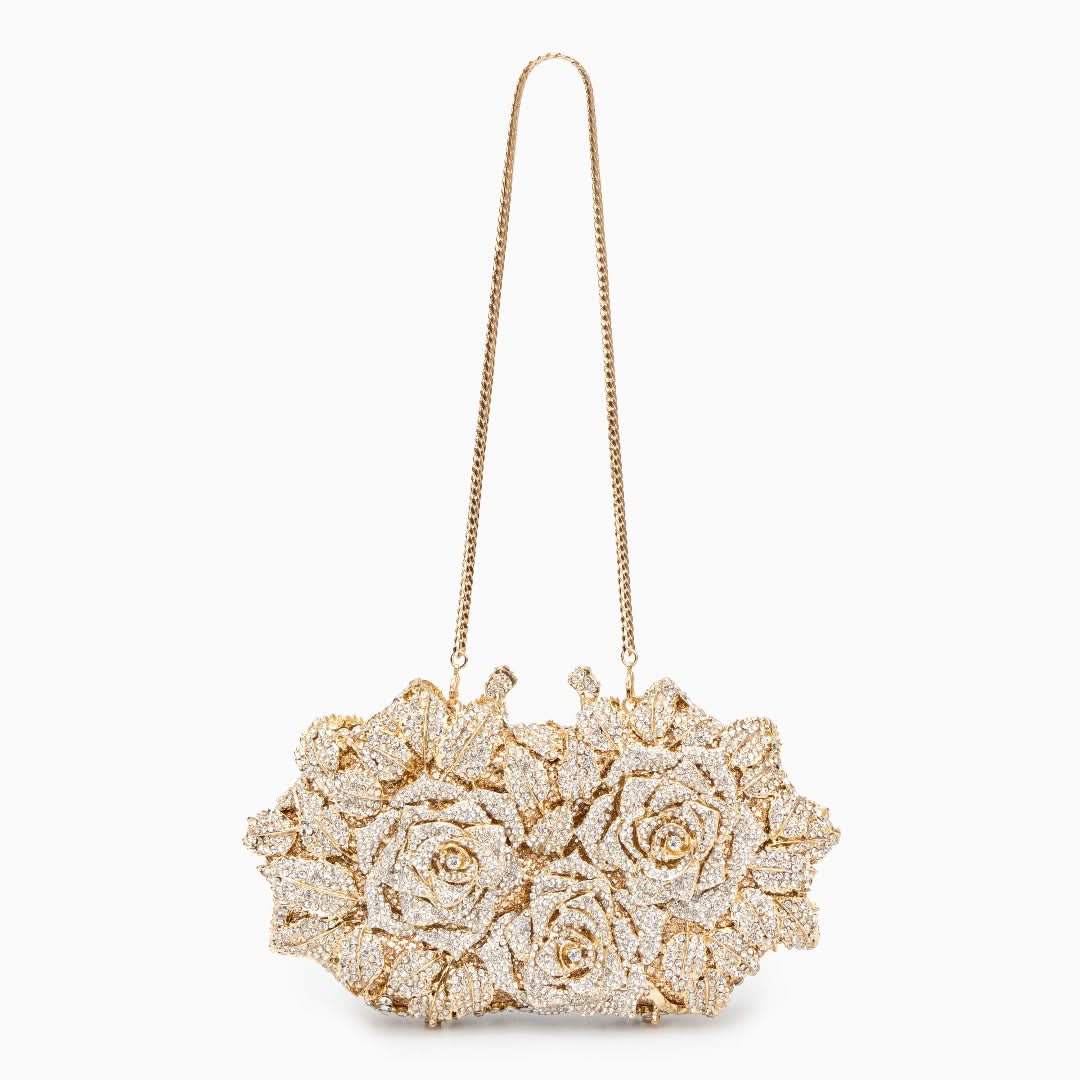 Cecilia Rose Diamonds Clutch Bag - ShopLorca