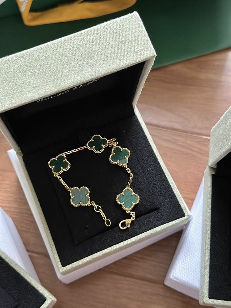 Clover Bracelet - Forest Green - ShopLorca