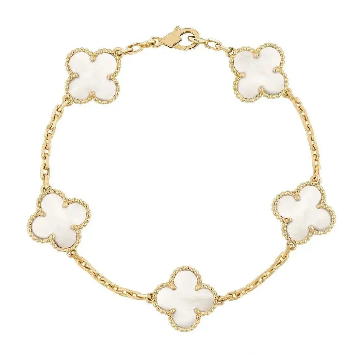 Clover Bracelet - Pearl White - ShopLorca