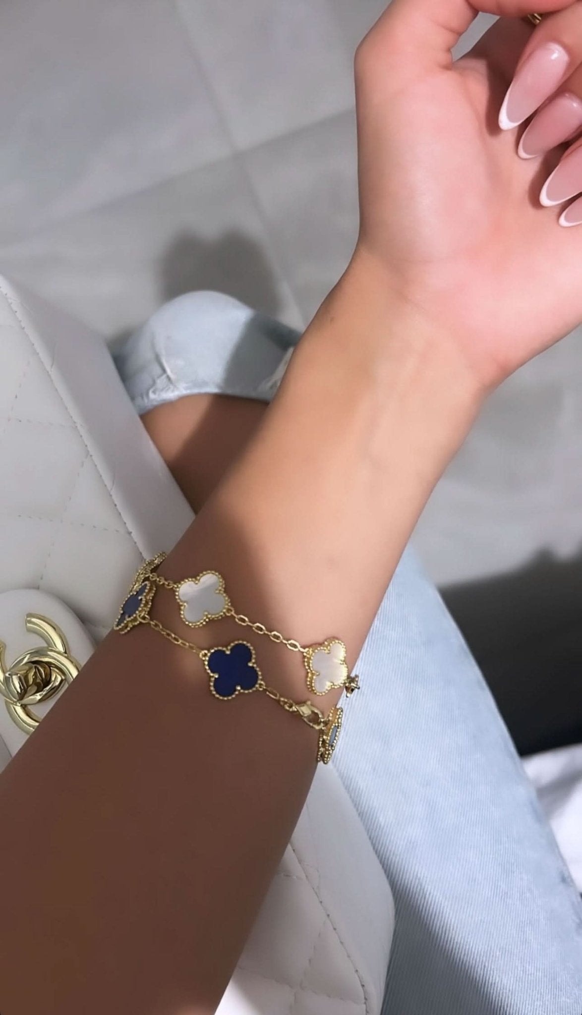 Clover Bracelet - Royal Blue - ShopLorca