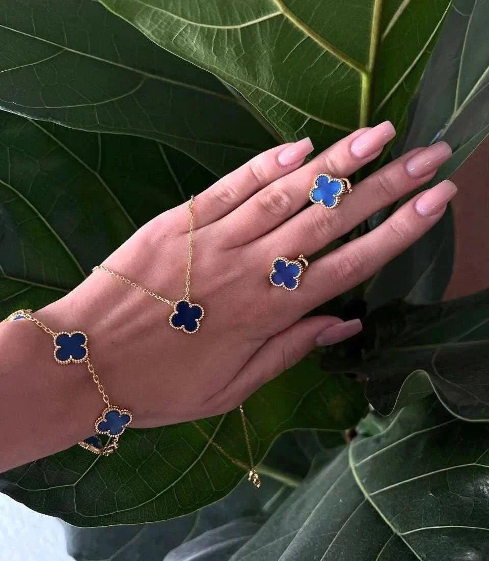 Clover Bracelet - Royal Blue - ShopLorca