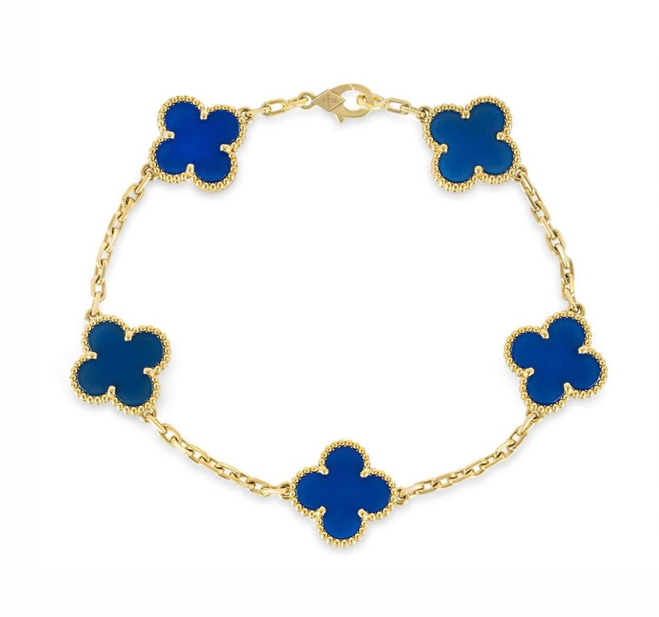 Clover Bracelet - Royal Blue - ShopLorca
