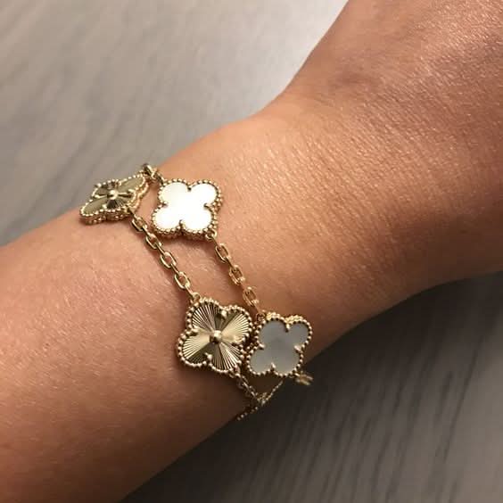 Clover Bracelet - White - ShopLorca