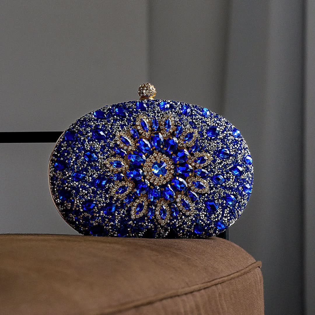 Colette Diamond Encrusted Clutch Bag - ShopLorca