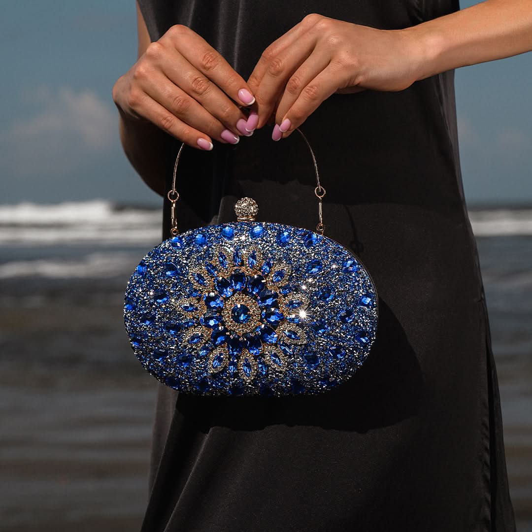 Colette Diamond Encrusted Clutch Bag - ShopLorca