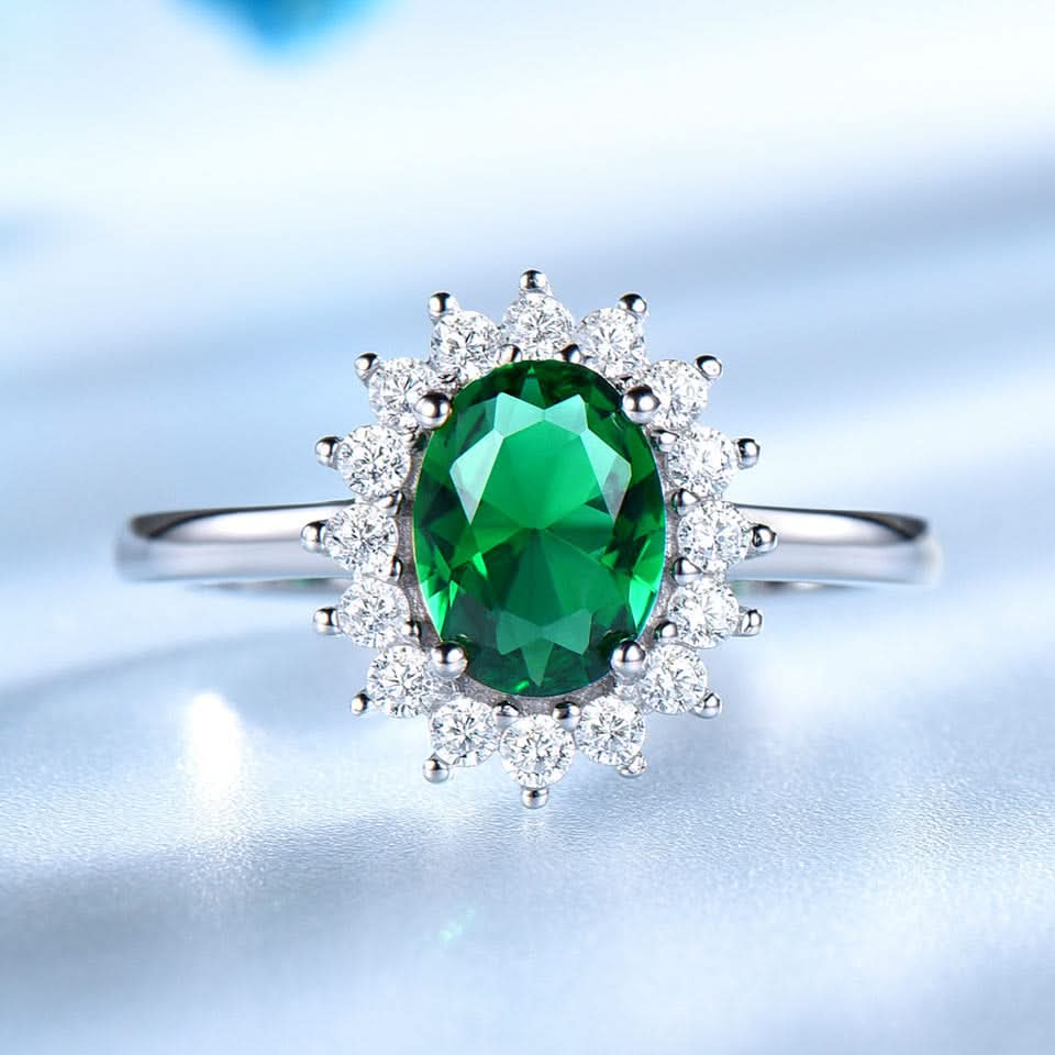Colored Halo Ring - ShopLorca