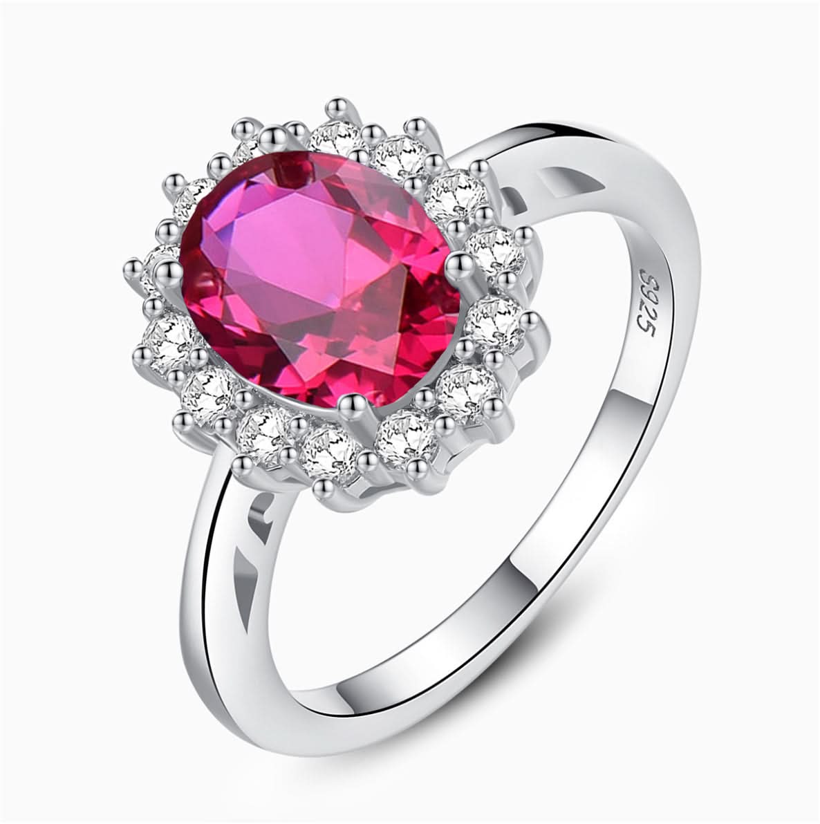 Colored Halo Ring - ShopLorca