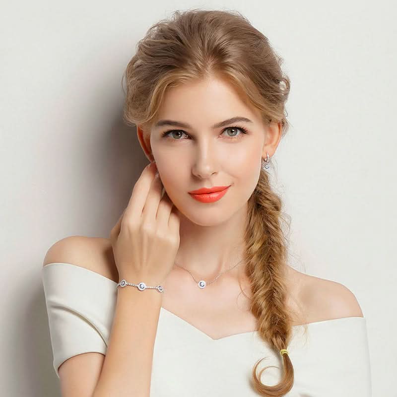 Dazzling Symbolic Evil Eye Jewelry Set - ShopLorca