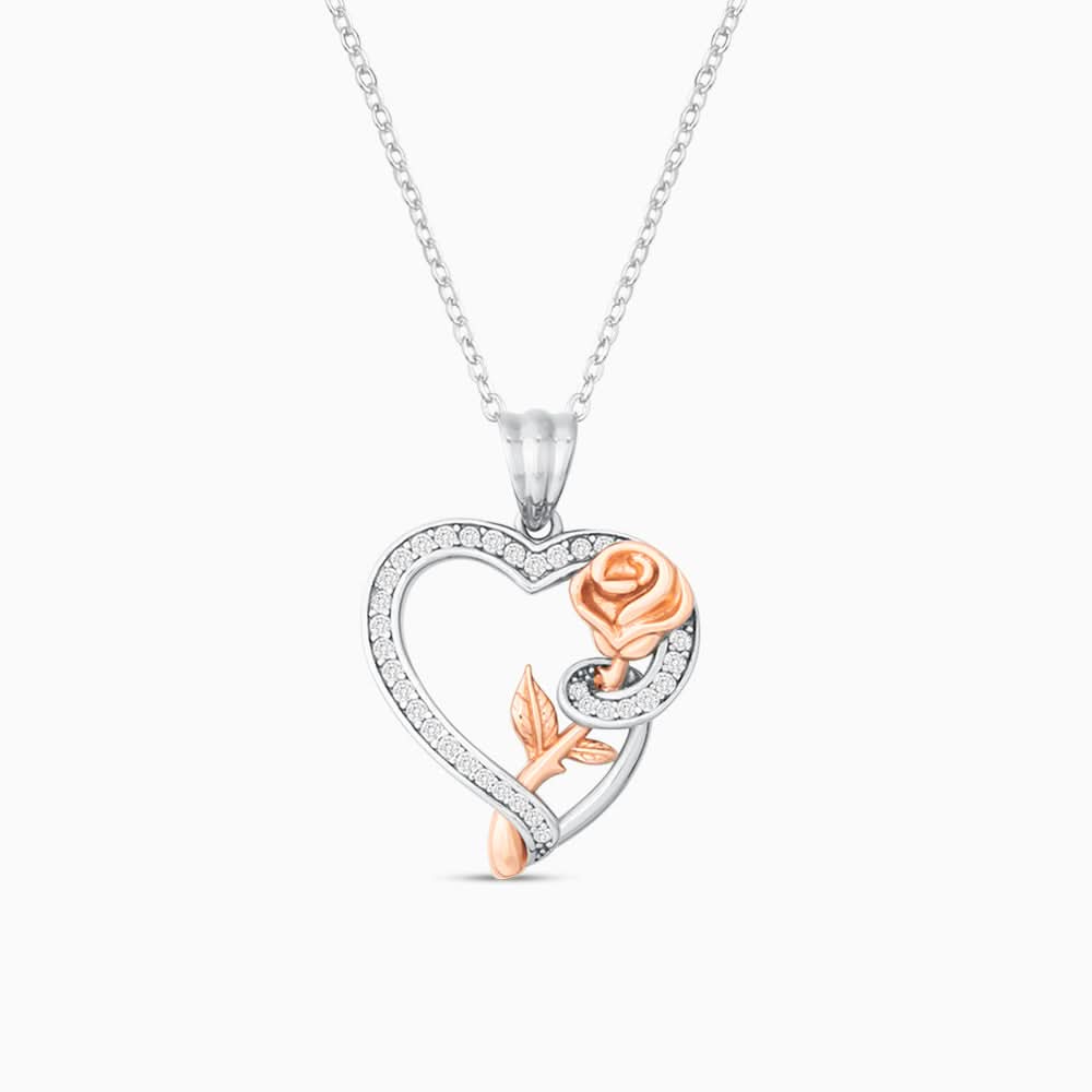 Exclusive Heart Rose Necklace - ShopLorca