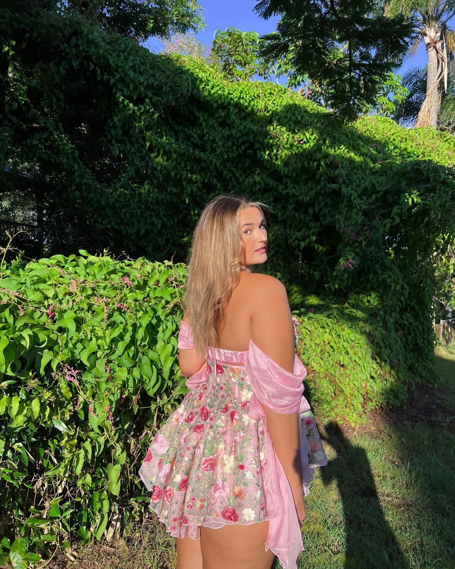 Floretta Silk Mini Dress - ShopLorca