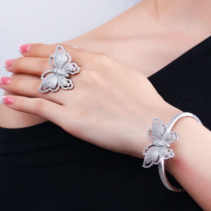Glistening Butterfly Jewelry Set - ShopLorca