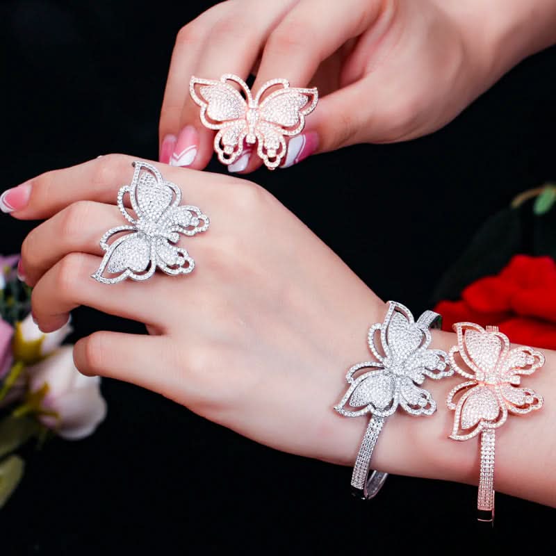 Glistening Butterfly Jewelry Set - ShopLorca