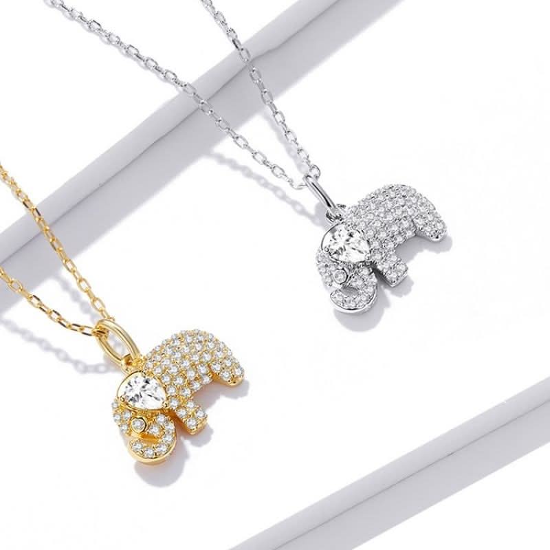 Glistening Elephant Necklace - ShopLorca