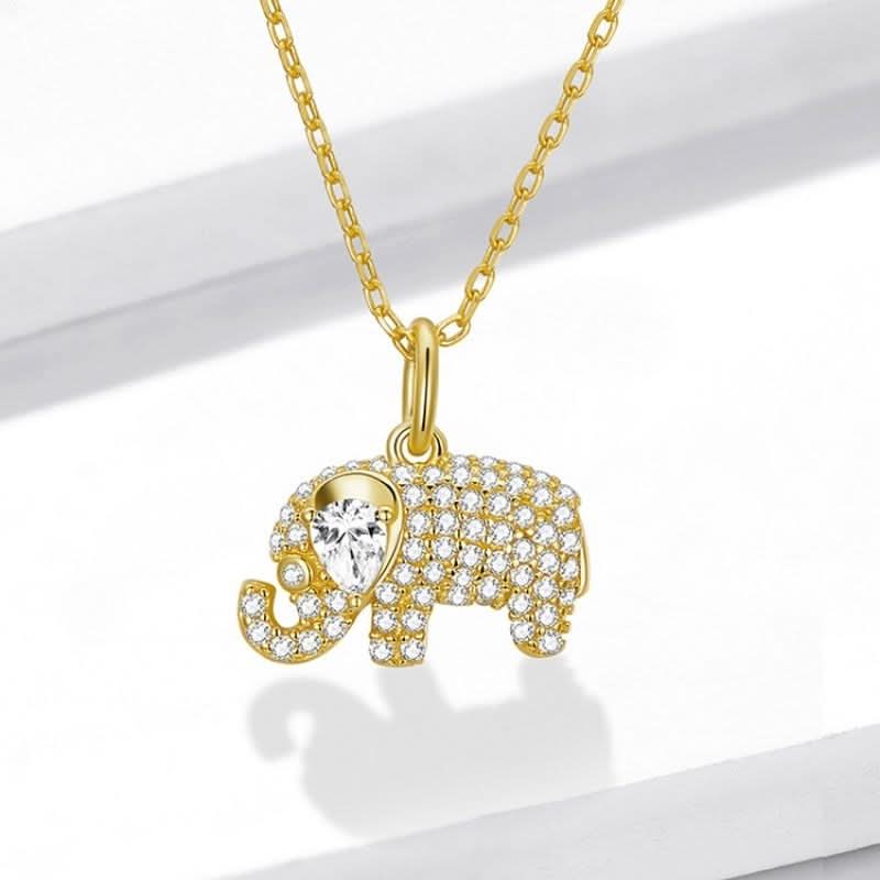 Glistening Elephant Necklace - ShopLorca