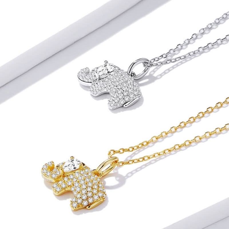Glistening Elephant Necklace - ShopLorca