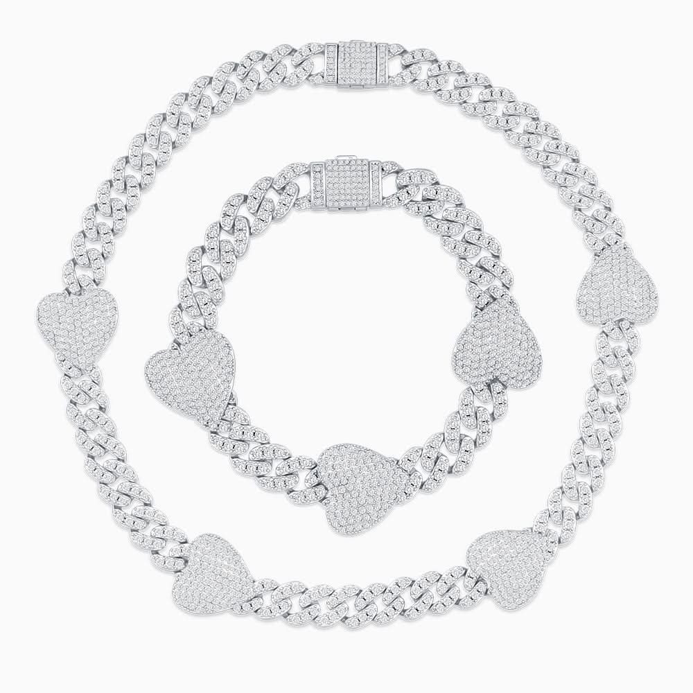 Grandeur Cuban Hearts Jewelry Set - ShopLorca