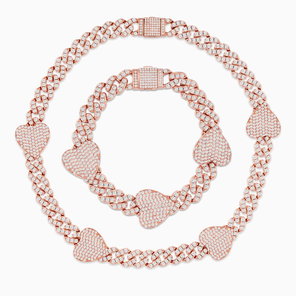 Grandeur Cuban Hearts Jewelry Set - ShopLorca