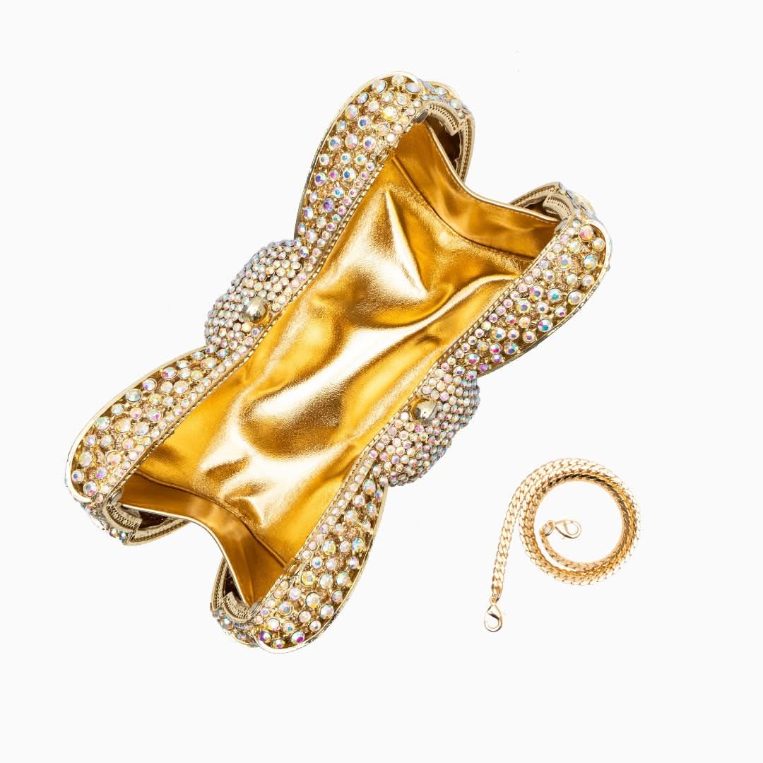 Isabella Ribbon Shaped Clutch Bag - ShopLorca