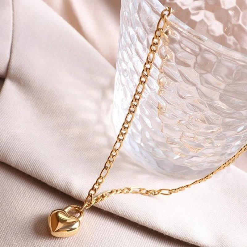 Lustrous Heart Locket Necklace - ShopLorca