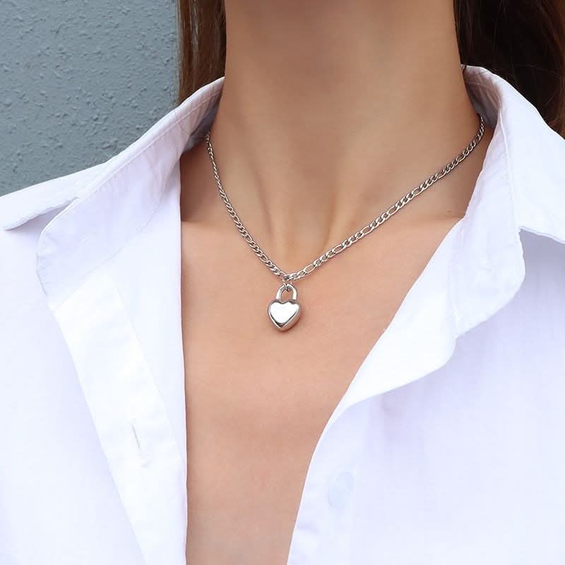 Lustrous Heart Locket Necklace - ShopLorca