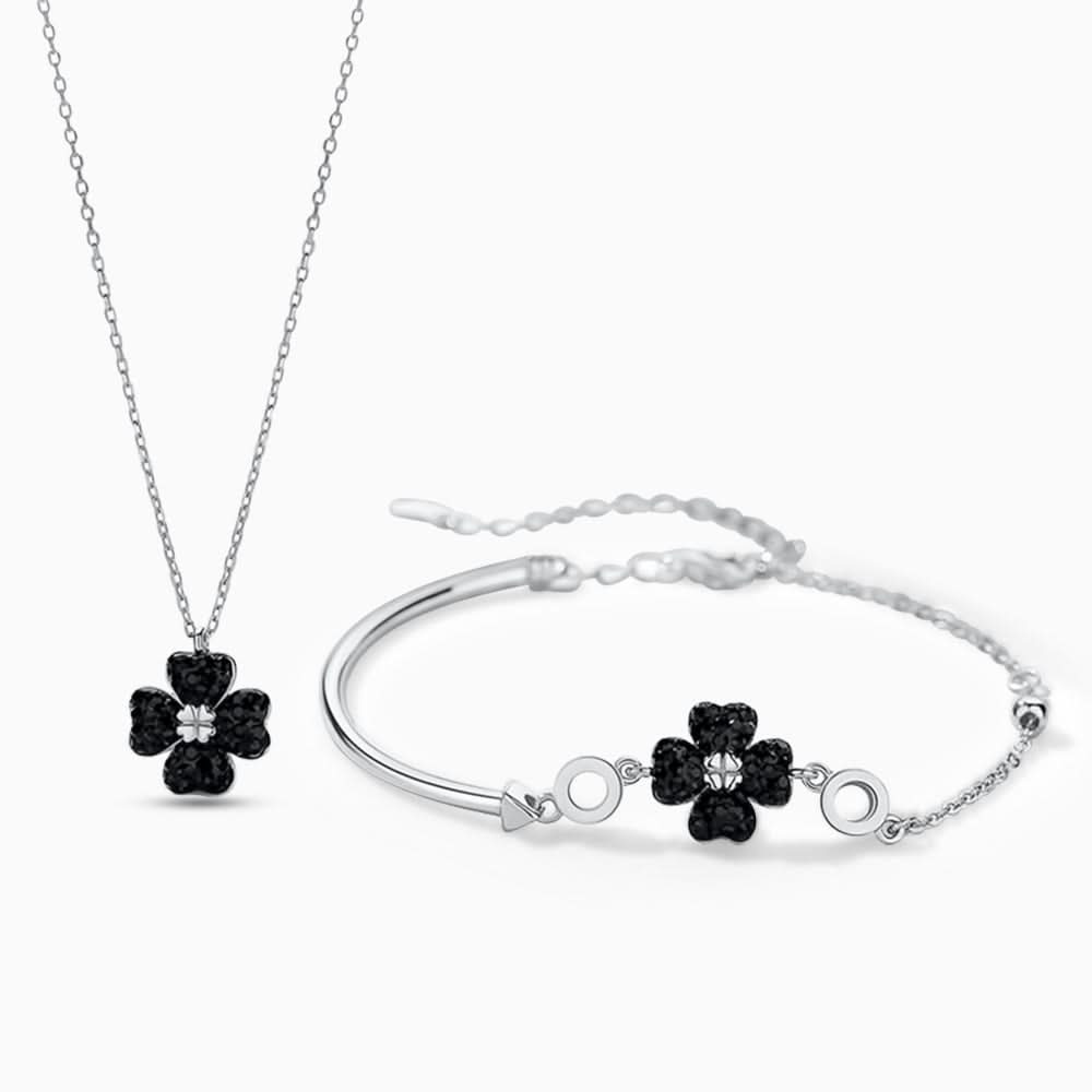 Modern Black Lucky Clover Set - ShopLorca