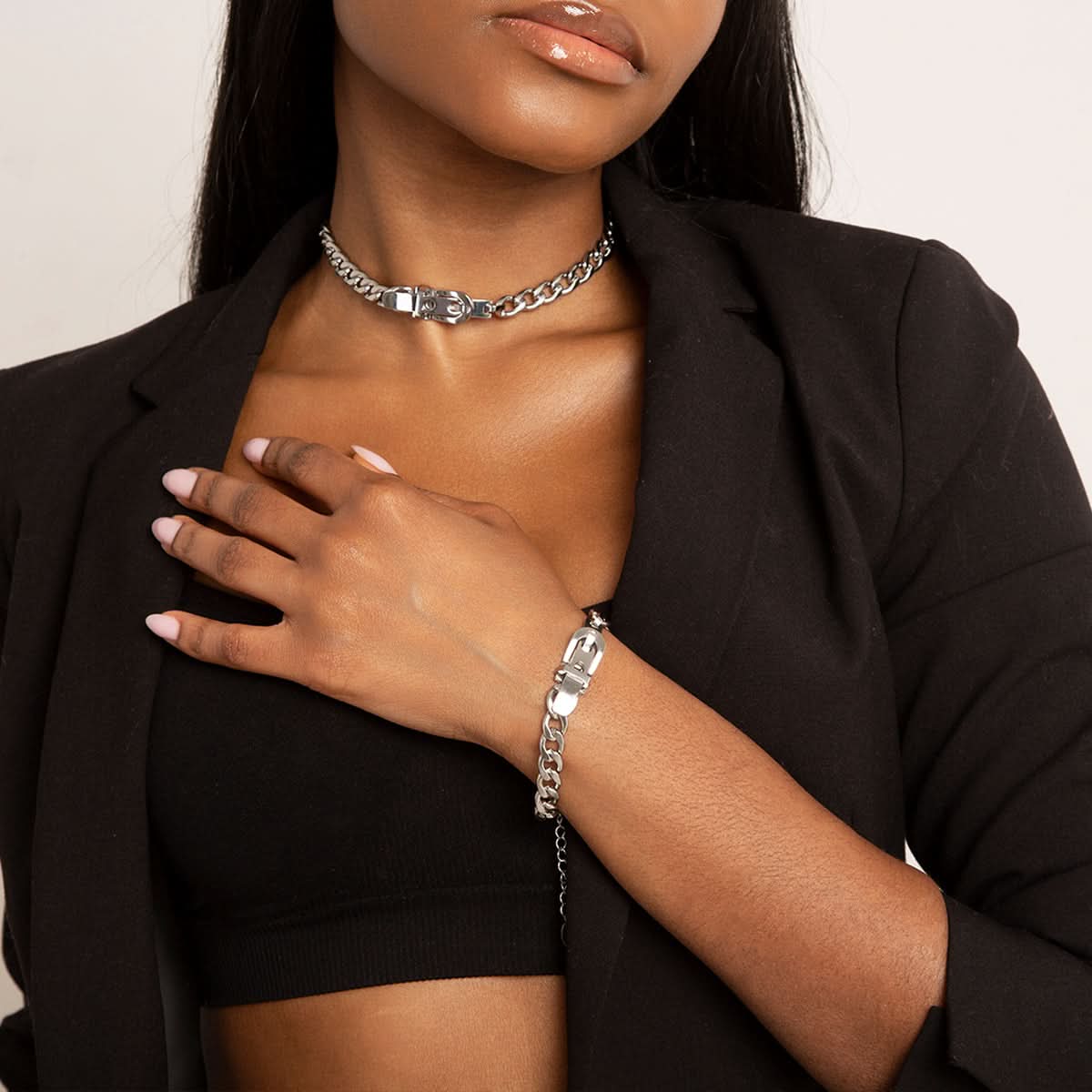 Modern Buckle Jewelry Set - ShopLorca