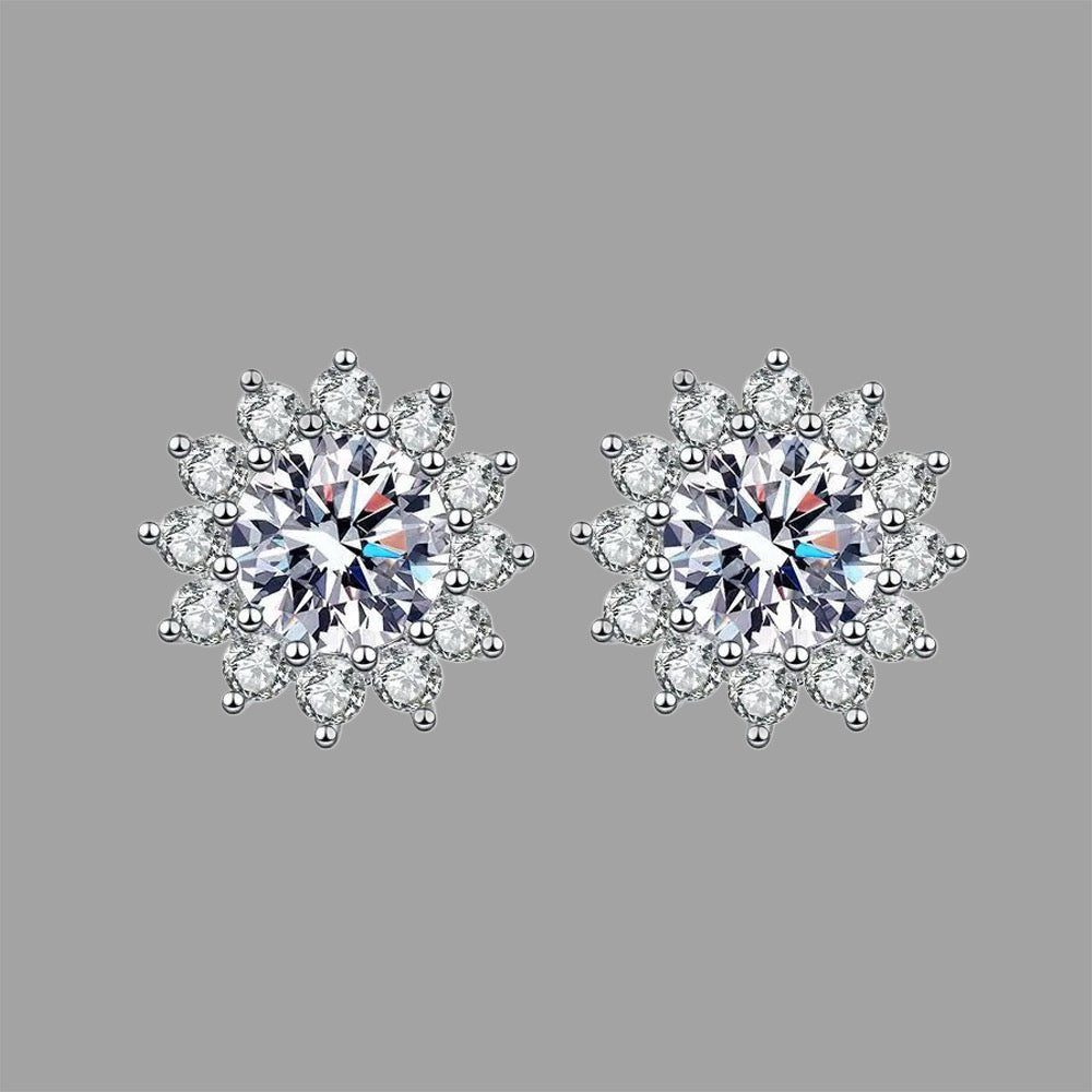 S925 Snowflake Earrings - ShopLorca