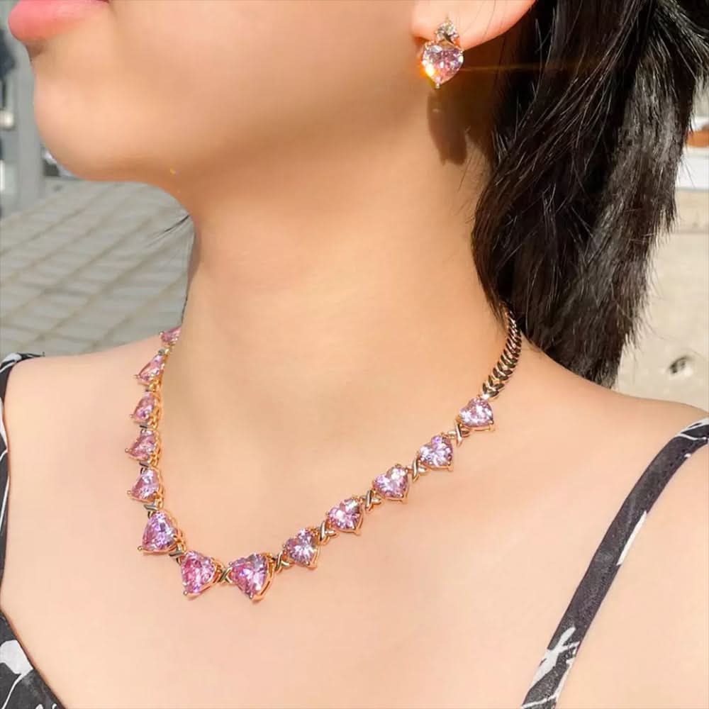 Sparkling Hearts Jewelry Set - ShopLorca