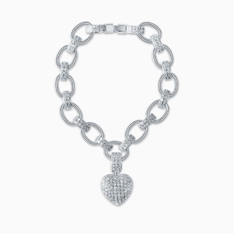 The Hills Heart Pendant Bracelet - ShopLorca