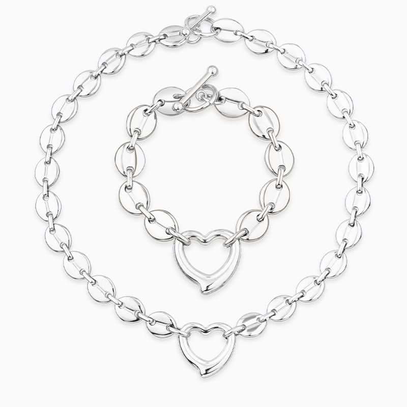 Thiva Heart Pendant Jewelry Set - ShopLorca