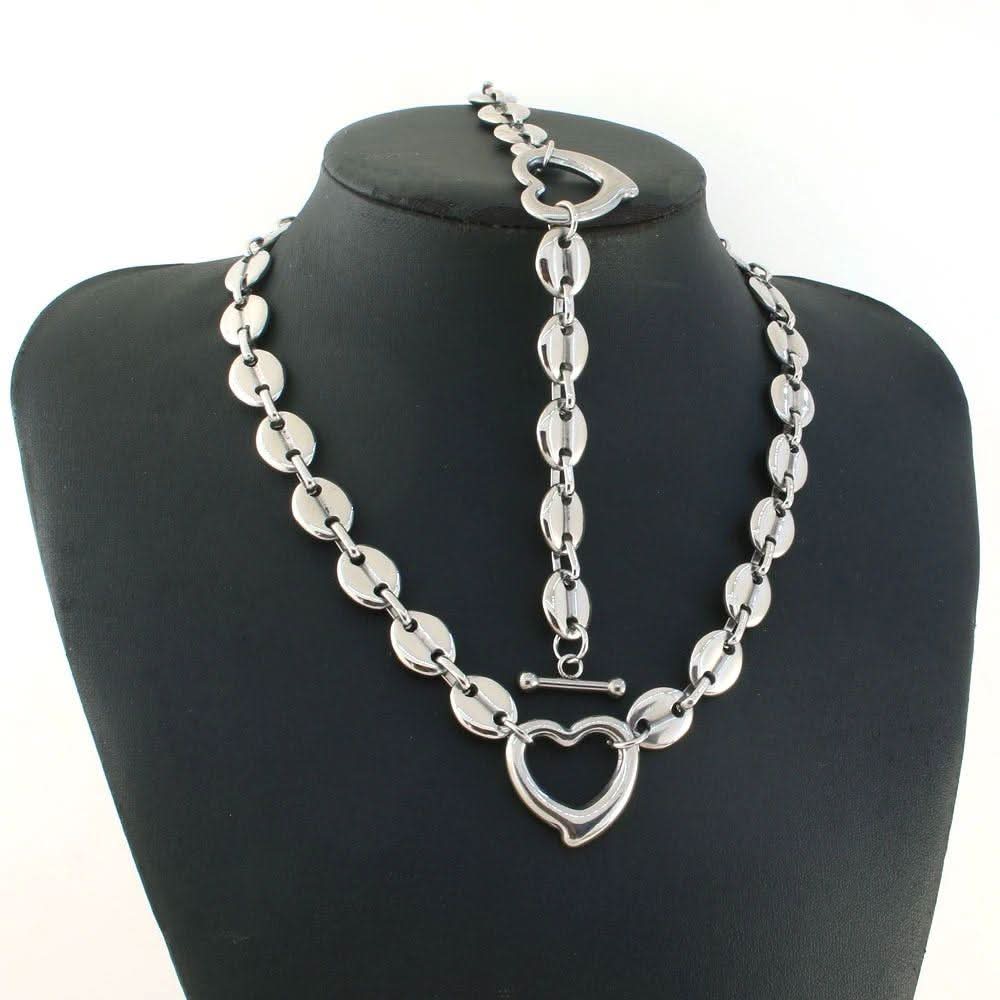 Thiva Heart Pendant Jewelry Set - ShopLorca