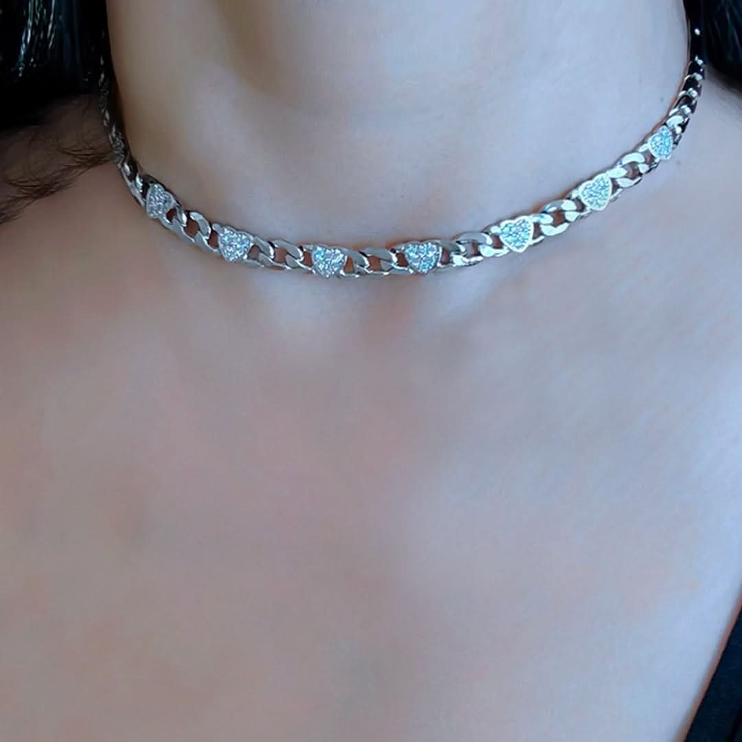 Vienna Paved Hearts Jewelry Set - ShopLorca