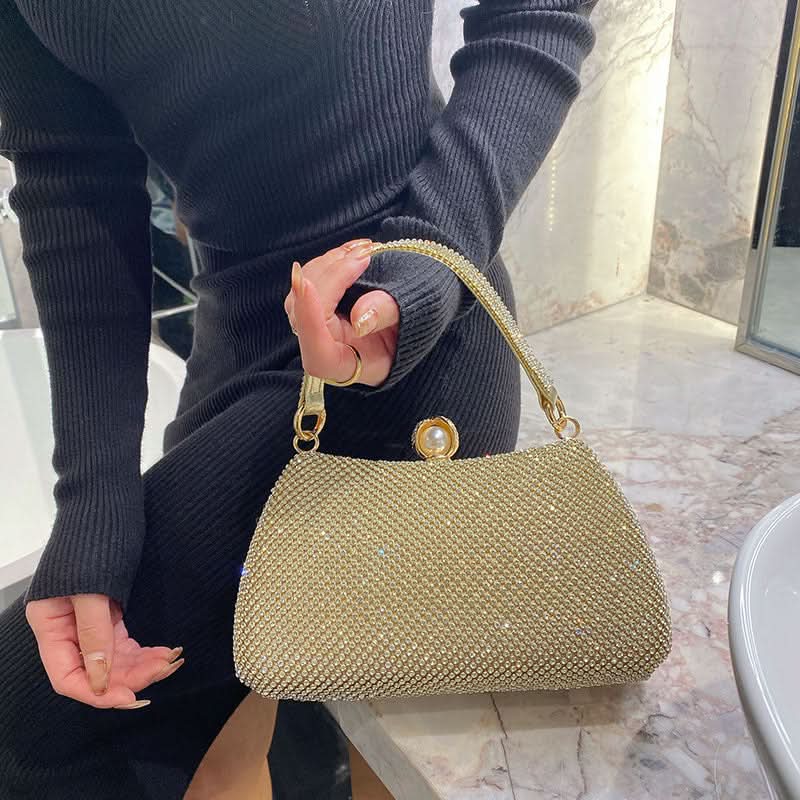 Vintage Rhinestones Glitter Handbag - ShopLorca