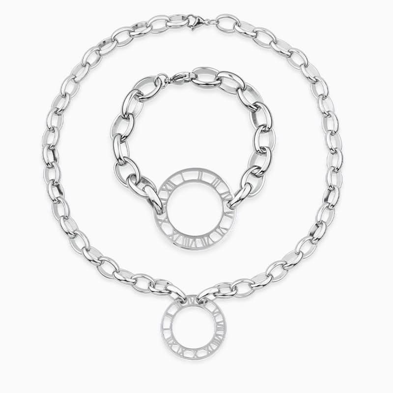 Vintage Roman Numeral Jewelry Set - ShopLorca