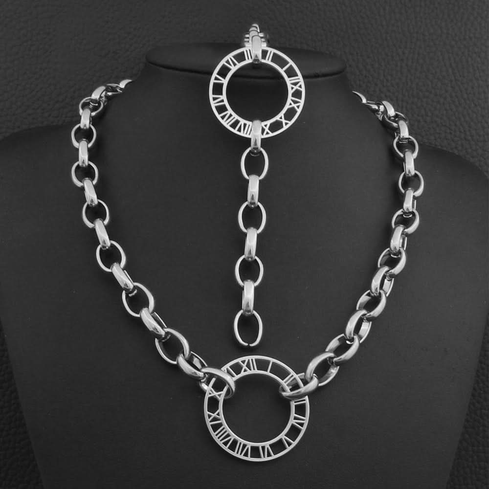 Vintage Roman Numeral Jewelry Set - ShopLorca