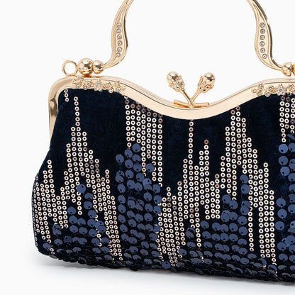Alyannah Sequin Flannel Handbag - ShopLorca