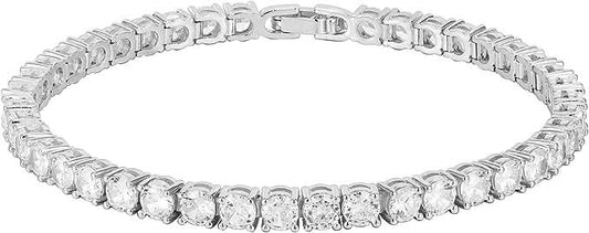 Ashley Classic Tennis Bracelet I Silver - ShopLorca