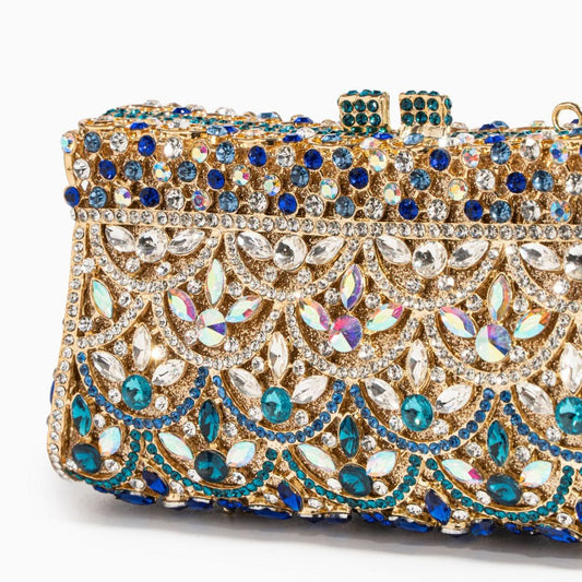 Aubrielle Diamond - Encrusted Clutch Bag - ShopLorca