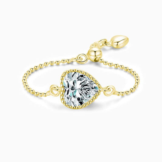 Austere Beauty Chain Ring - ShopLorca