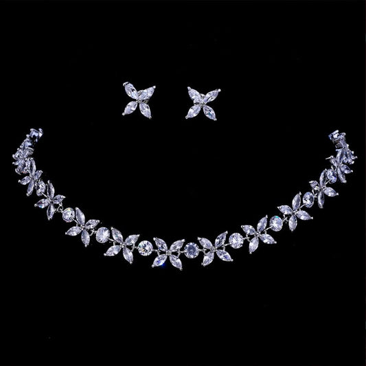 Brilliant Flower Jewelry Set - ShopLorca