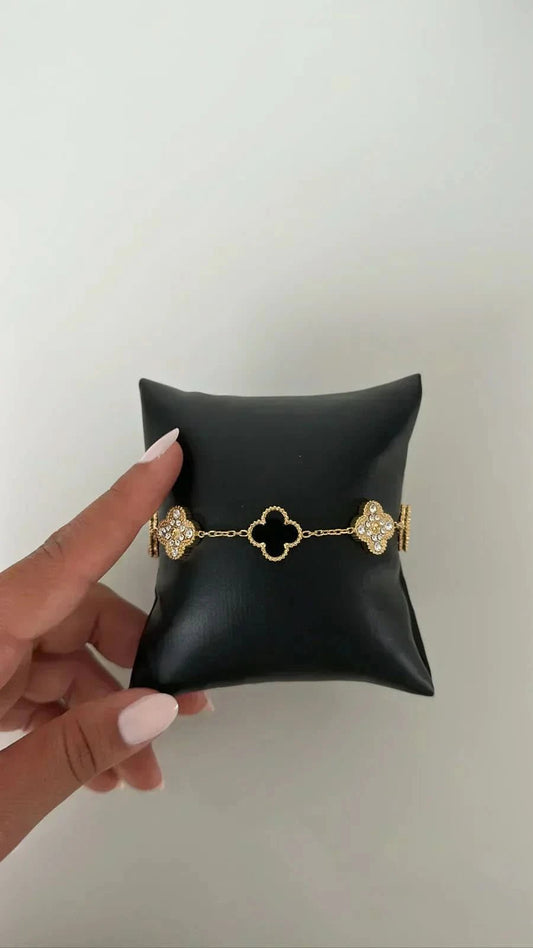 Clover Bracelet - Black Diamond - ShopLorca
