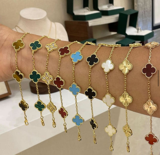 Clover Bracelet - Blue - ShopLorca