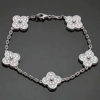 Clover Bracelet - Diamond Silver - ShopLorca