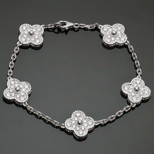 Clover Bracelet - Diamond Silver - ShopLorca