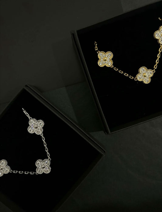 Clover Bracelet - Diamond Silver - ShopLorca