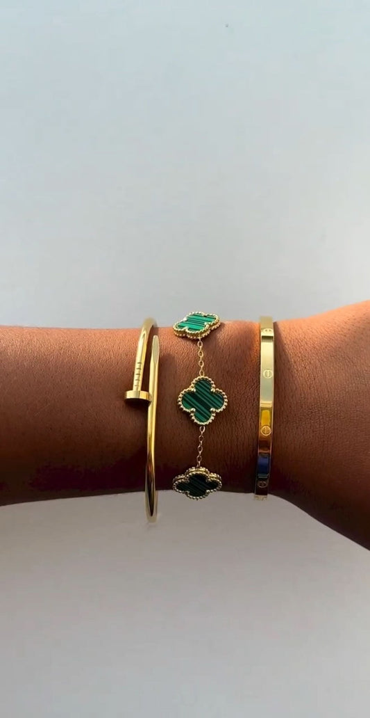 Clover Bracelet - Forest Green - ShopLorca