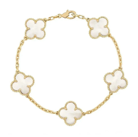 Clover Bracelet - Pearl White - ShopLorca