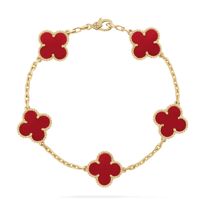 Clover Bracelet - Red - ShopLorca